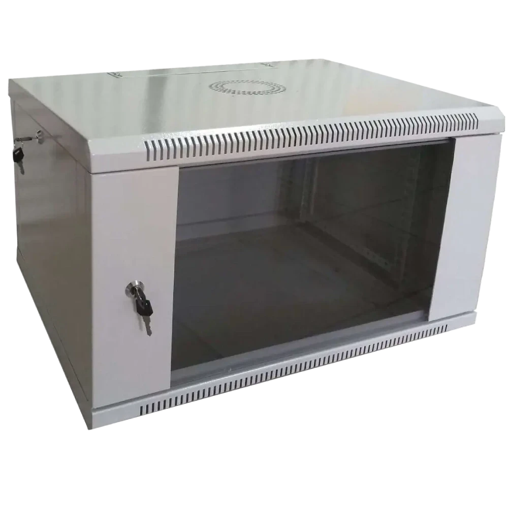 Hypernet WMNC66-4U-FLAT Шафа коммутаційна настінна 4U 600x600 розбірна, фото 1