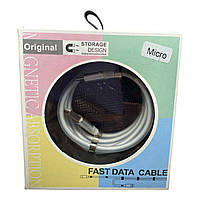Кабель Micro USB 2А Magnetic Supercalla білий