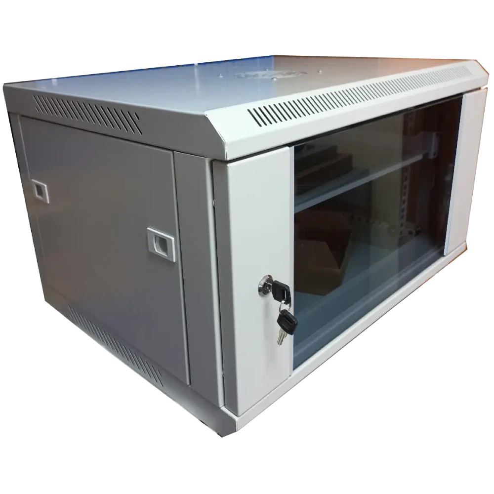 Hypernet WMNC-35-6U-FLAT-AC Шафа комутаційна настінна 6U 600x350 розбірна, фото 1