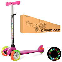 Самокат триколісний iTrike MINI BB 3-013-4-AP Рожевий