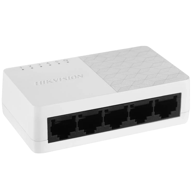 Hikvision DS-3E0505D-O 1000M Комутатор 5 портів некерований, фото 1
