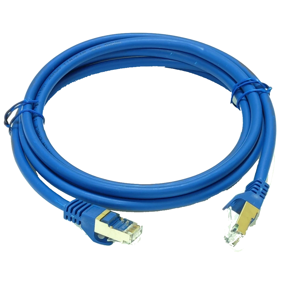 LW S/FTP, 0.5 м, кат. 6А Патч-корд блакитний