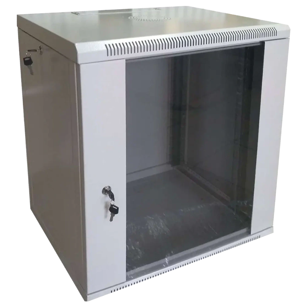 Hypernet WMNC66-12U-FLAT-AC Шафа комутаційна настінна 12U 600x600 розбірна сіра, фото 1