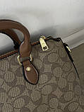 Жіноча сумка Coach Georgia Satchel Bag через плече бежевий Коуч, фото 5