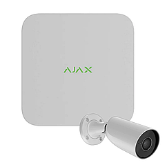 Комплект на 1 камеру IP-відеоспостереження Ajax BulletCam Video Kit S18 (8 Мп/2.8 мм)