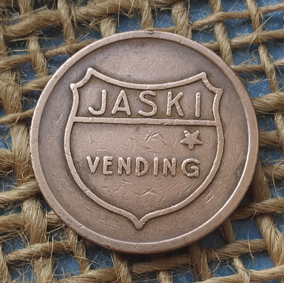 Жетон для торгових автоматiв JASKI VENDING. Нiдерланди