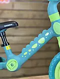 Дитячий біговел велобіг на нейлоновій рамі 12 дюймів Corso CS-12530 EVA колеса Зелений, фото 6