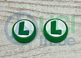 Силіконові накладки на стіки "Luigi" Nintendo Switch/OLED/Lite Joy-Con (пара - 2шт.)