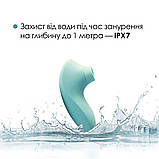 Вакуумний стимулятор Svakom Pulse Lite Neo Seafoam Blue, керується зі смартфона - SO7324, фото 5