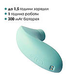 Вакуумний стимулятор Svakom Pulse Lite Neo Seafoam Blue, керується зі смартфона - SO7324, фото 6