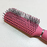Жіноча щітка гребінець для волосся для дівчинки 23х4см / для укладання волосся / T874372 / рожева, фото 3
