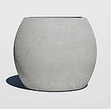 Бетонний вазон серія "Нола" кашпо горщик для квітів та дерев, для вулиці, саду, дачі та тераси, фото 2