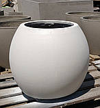 Бетонний вазон серія "Нола" кашпо горщик для квітів та дерев, для вулиці, саду, дачі та тераси, фото 3