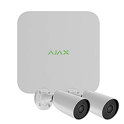 Комплект на 2 камери IP-відеоспостереження Ajax BulletCam Video Kit S25 (5 MP/2.8 mm)