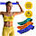 Набір резинок для фітнесу із тканини 4FIZJO Flex Band 3 шт 1-15 кг Mix (P-5907739310958), фото 6
