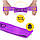 Резинка для фітнесу та спорту із тканини 4FIZJO Flex Band 16-22 кг Violet (P-5907739311696), фото 8