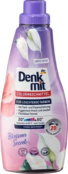 Гель для прання Denkmit Colorwaschmittel Blossom Secret 1 л 20 прань