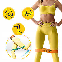 Набір гумок для фітнесу тканинних 4FIZJO Flex Band 3 шт 1-15 кг 4FJ0126 Poland, фото 3