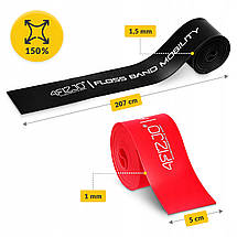 Стрічка еластична для флосинга 4FIZJO Floss Band 208 x 5 см 2 шт 4FJ0137 Poland, фото 5
