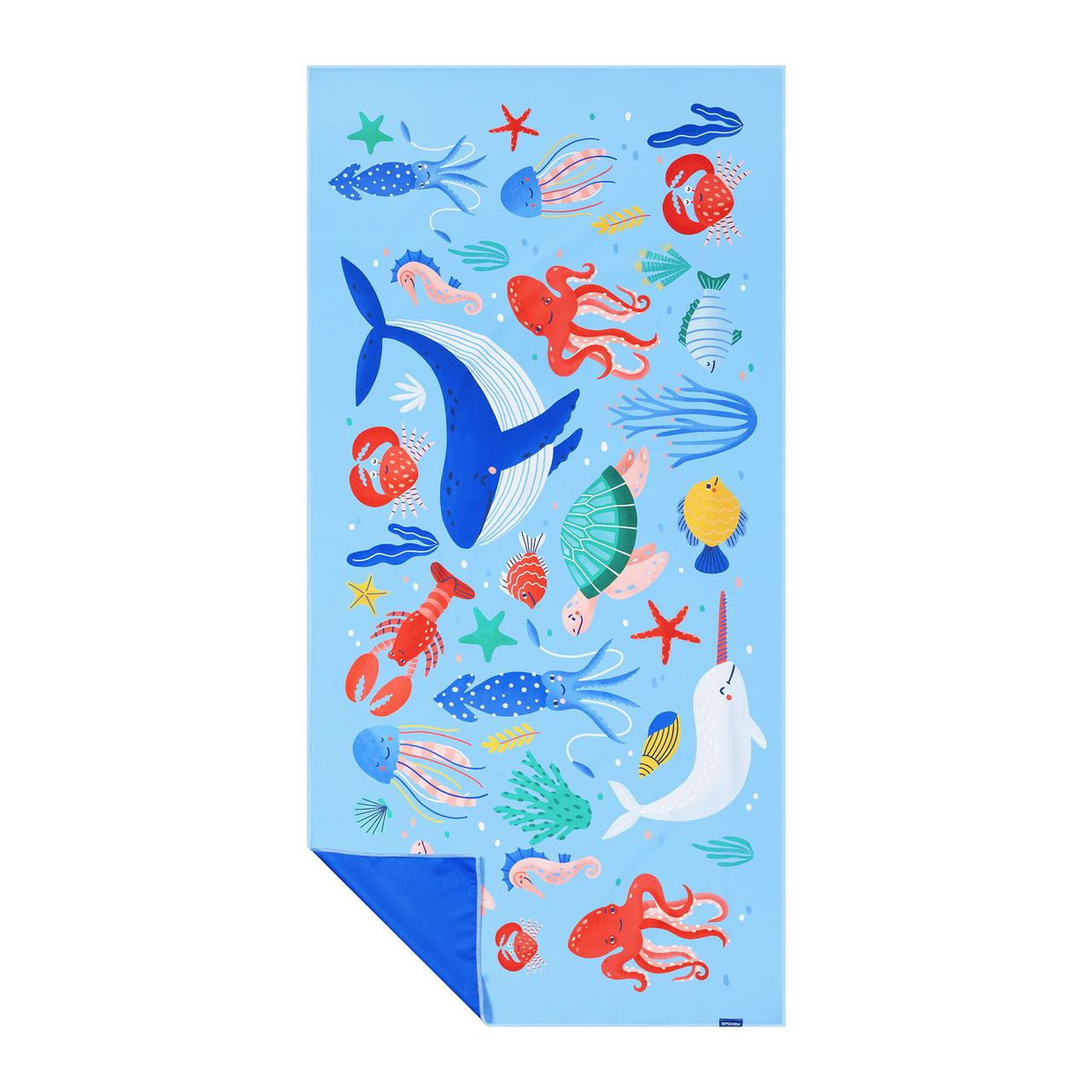 Швидковисихаючий рушник Spokey KIDDY 80x160 см морський