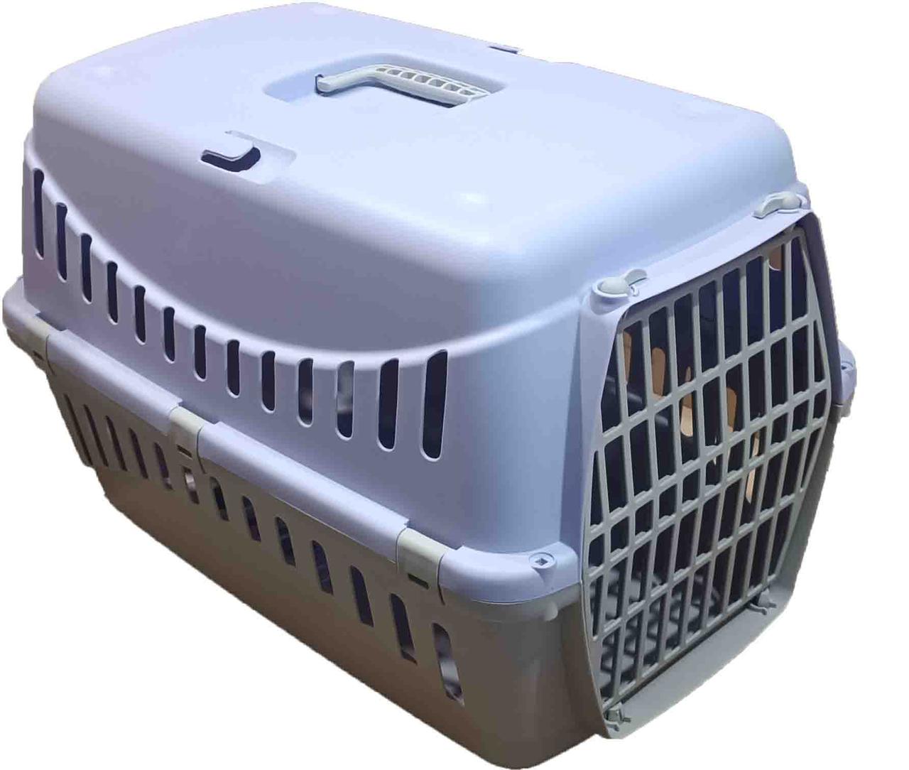Переноска GIPSY 1 SMALL Lilla для котів та собак до 6 кг з пластиковими дверима 46x31x32h см 276491, фото 1