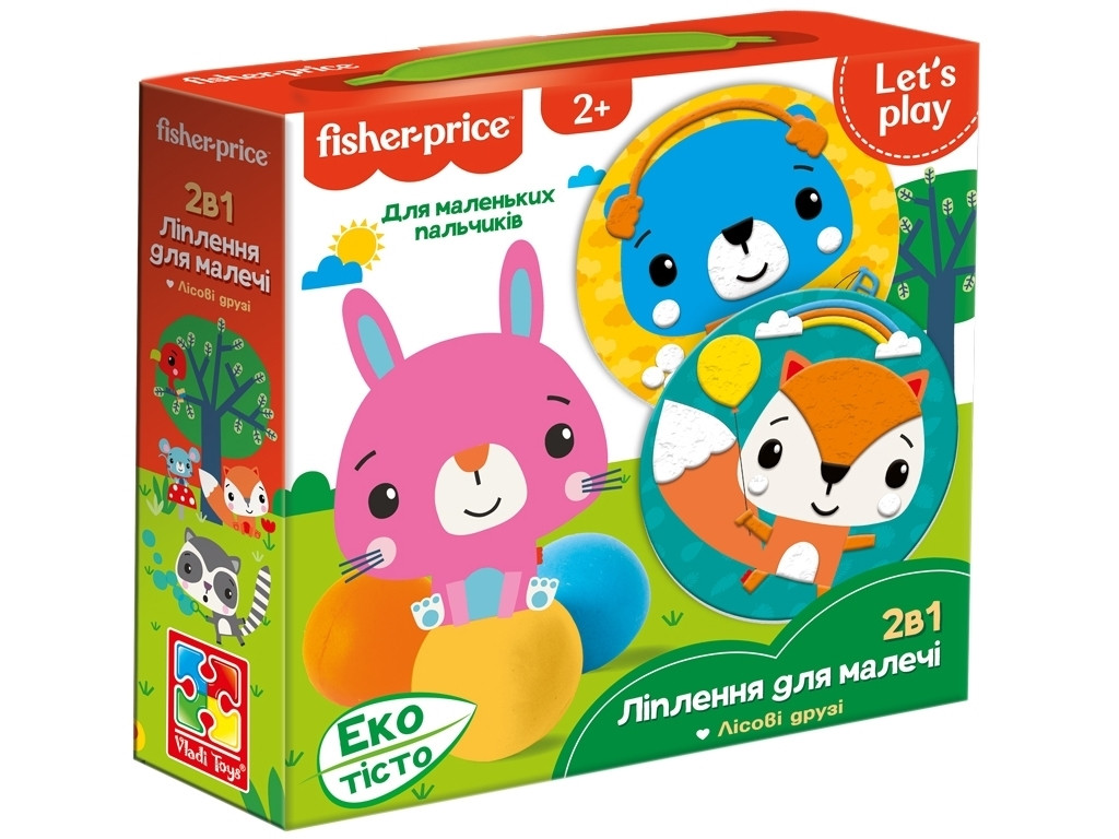 Набір для творчості з екотістом Fisher Price "Лісові друзі"  VT4502-04 (укр)