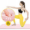 Килимок (мат) спортивний 4FIZJO NBR 180 x 60 x 1 см для йоги та фітнесу 4FJ0372 Pink Poland, фото 10