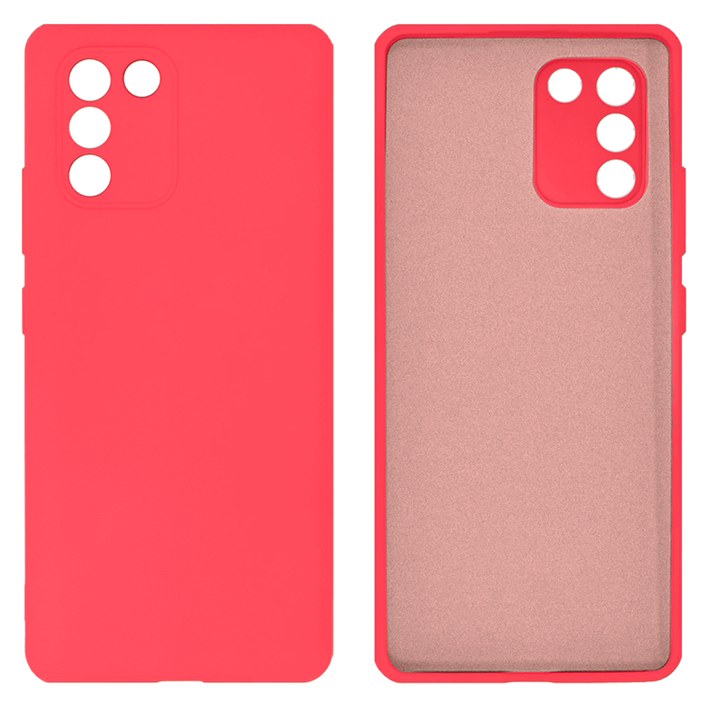 Чохол Silicone case Camera Protective для Samsung S10 Lite (12) кораловий Coral