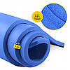 Килимок (мат) спортивний 4FIZJO NBR 180 x 60 x 1 см для йоги та фітнесу 4FJ0432 Navy Blue Poland, фото 9