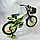Дитячий Велосипед 18" колеса Racer-boy Сталевий 5-6 років зелений, фото 4