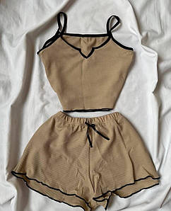 Жіноча піжама тканина рубчик