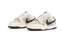 Чоловічі кросівки Найк Nike SB Dunk Low x Louis Vuitton Beige Brown ALL14687, фото 5