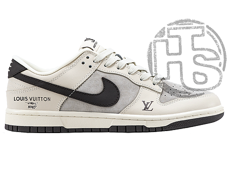 Чоловічі кросівки Найк Nike SB Dunk Low x Louis Vuitton Beige Brown ALL14687, фото 1