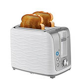Стильний тостер RAF на 2 шматочки хліба, Потужність 900 ватів, 6 режимів, Білий R 269