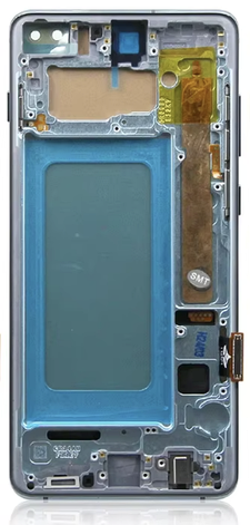 Дисплей Samsung G975 Galaxy S10+ чорний, TFT, з рамкою блакитного кольору, Prism Blue, фото 1