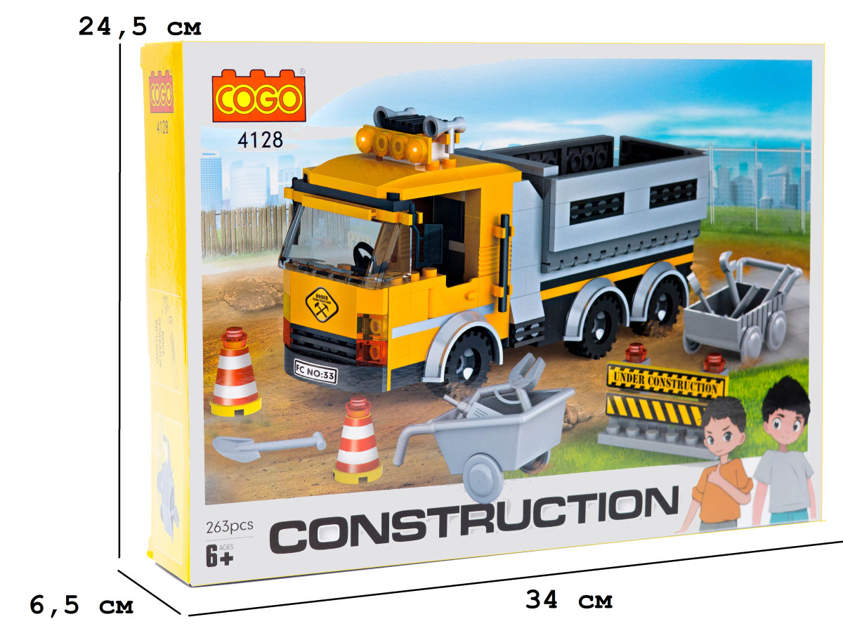 Конструктор Будівництво (263 елм.) Вантажівка / COGO 4128