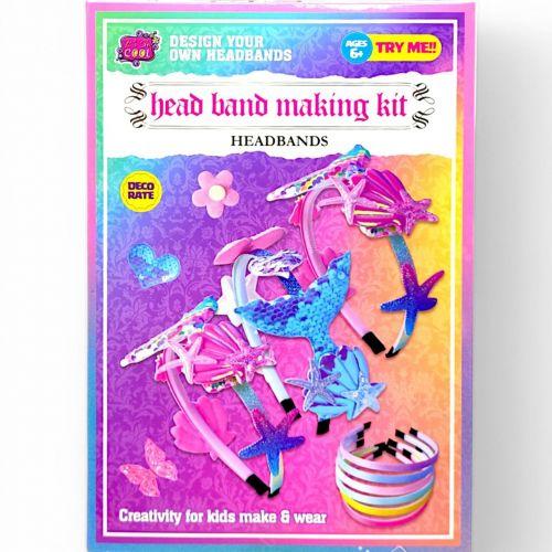 Набір для створення прикрас (6 обручів, кольорові стрічки, прикраси) [tsi257714-TSI], фото 1