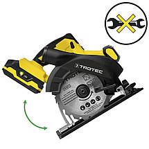 Пила циркулярна акумуляторна Trotec PCSS 10-20V 20 В 150 мм лазерна розмітка кейс для дому, фото 4