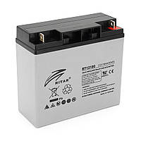 Акумуляторна батарея AGM RITAR RT12180GL5, Gray Case, 12 V 18.0 Ah (181х77х167) Q4