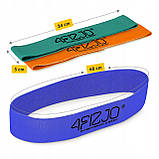 Набір резинок для фітнесу із тканини 4FIZJO Flex Band 3 шт 1-15 кг Mix (P-5907739310958), фото 7