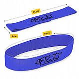 Резинка для фітнесу та спорту із тканини 4FIZJO Flex Band 11-15 кг Blue (P-5907739310934), фото 7
