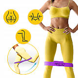 Резинка для фітнесу та спорту із тканини 4FIZJO Flex Band 16-22 кг Violet (P-5907739311696), фото 4