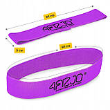 Резинка для фітнесу та спорту із тканини 4FIZJO Flex Band 16-22 кг Violet (P-5907739311696), фото 6