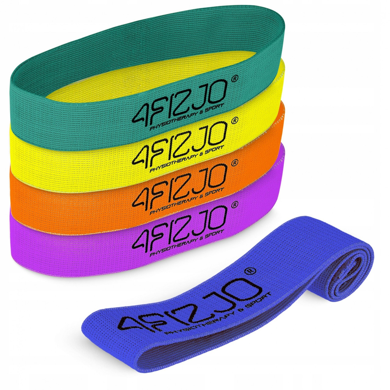 Набір резинок для фітнесу із тканини 4FIZJO Flex Band 5 шт 1-29 кг Mix (P-5907739311689)