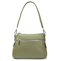 PODIUM Сумка Жіноча Класична шкіра ALEX RAI 2048-9 olive Розпада, фото 3