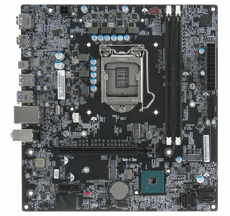 Материнська Плата Socket 1151 ECS B360H4-EM на DDR4, Чіпсет INTEL B360, з Display PORT, USB 3.2, PCI-E 3.0