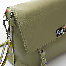 PODIUM Сумка Жіноча Класична шкіра ALEX RAI 8793-9 olive, фото 4