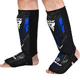 Захист для гомілок та стоп RDX NEOPRENE SHIN INSTEP IMMAF-1-BLUE-XL, фото 5