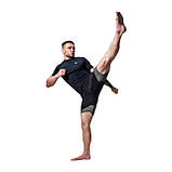Компресійні шорти для RDX MMA T16 2-в-1 BLACK/GREY-XL, фото 7