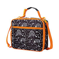 Дитяча термосумка, ланч бег у школу для їжі з собою 6.8л, Помаранчева Динозаври